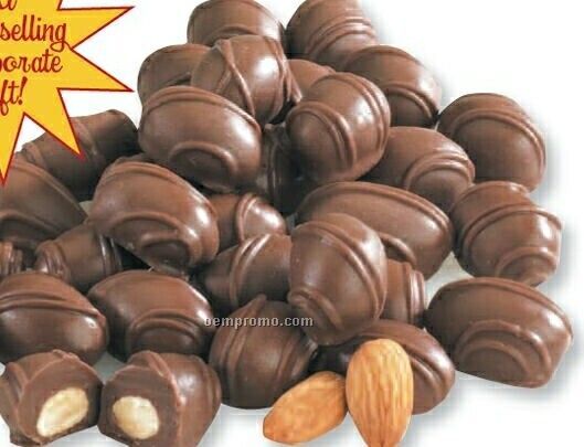 Chocolate Covered Almonds In Tin W/ Custom Label 10 Oz.