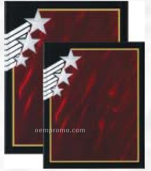 Rising Star Acrylic Plaque In Red Marble (9"X12")