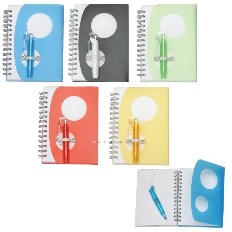 Soft Case Notepad W/Matching Flip Pen Set