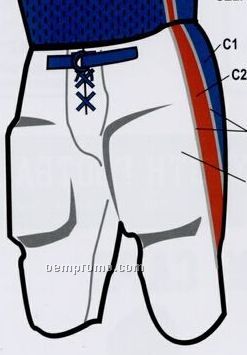 Youth Custom Football Uniform Pants W/ 2 Tone Side Dazzle