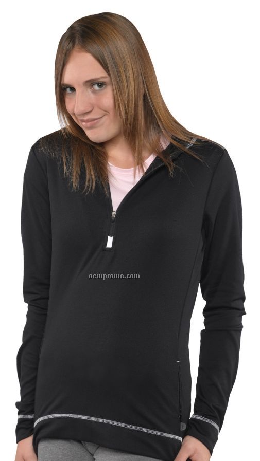 Alo Women's Half Zip Hoodie Sweater W/ Long Sleeves,China ...