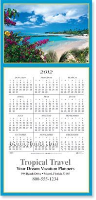 Idyllic Destination Greeting Card Calendar (Thru 9/1/11)