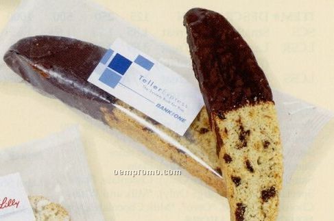 Individually Wrapped Small Chocolate Dipped Biscotti