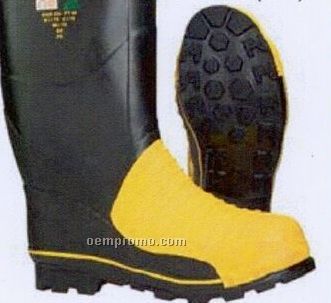 Miner 49er 16" Tall Natural Rubber Boots W/ Steel Toes