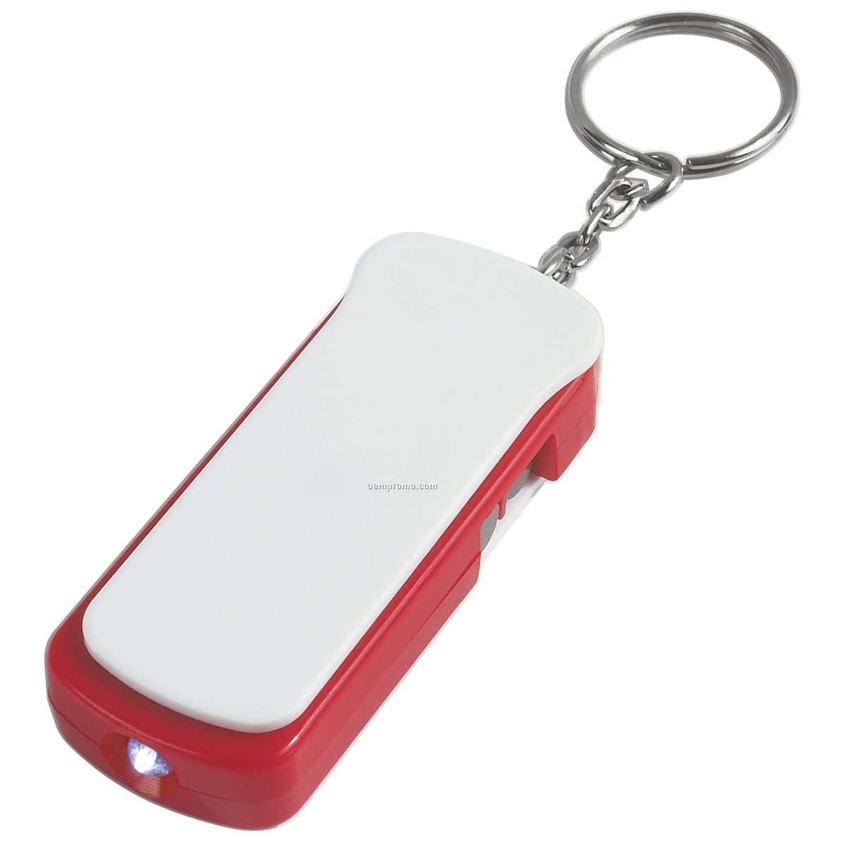 Red Screwdriver Flashlight Keychain W/ White LED