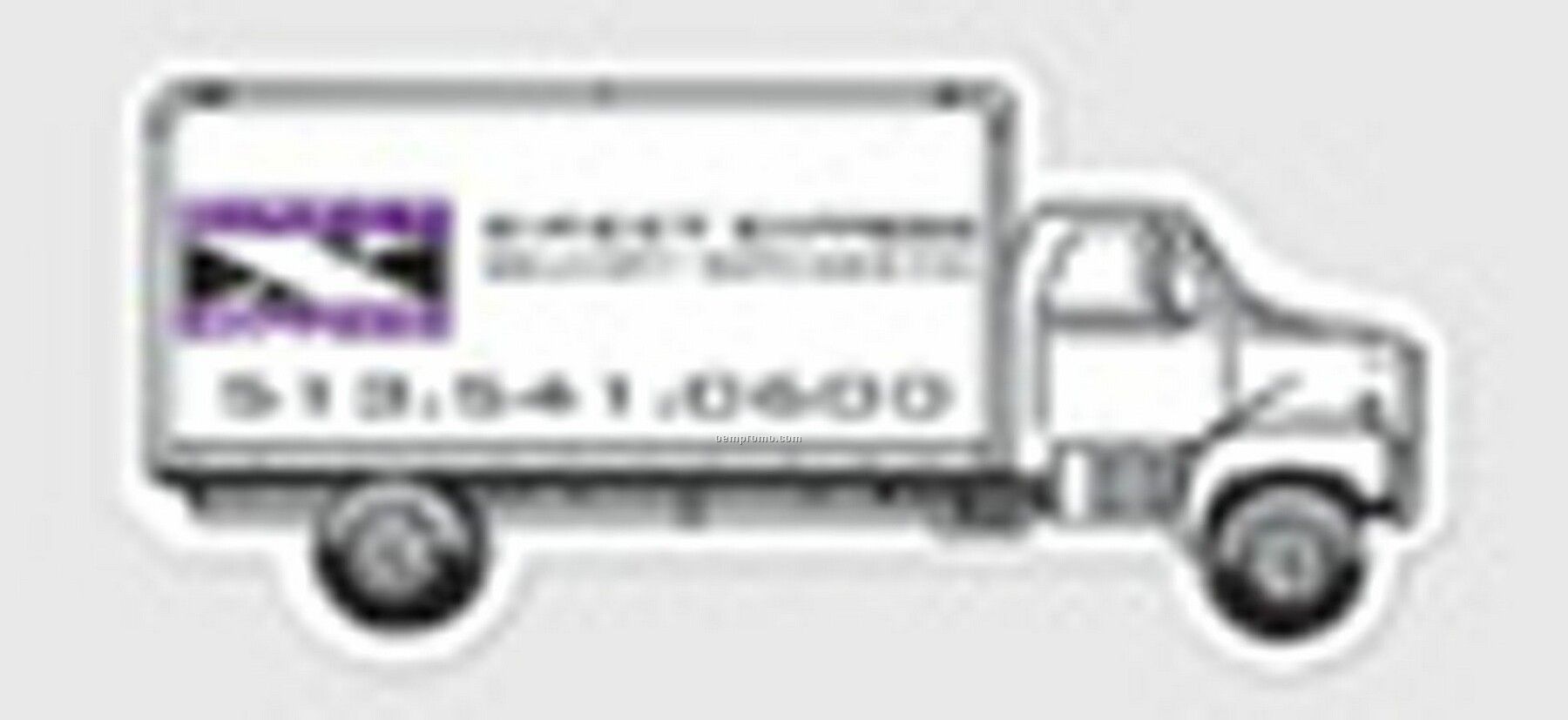 Stock Shape Small Delivery Truck Recycled Magnets (30 Mil.)