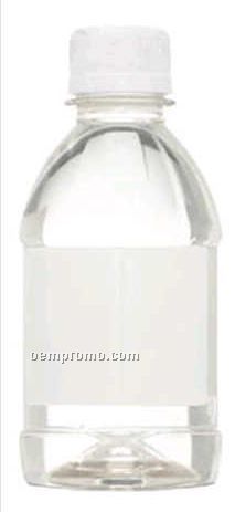 8 Oz. Clear Water Bottle W/Twist Off Cap