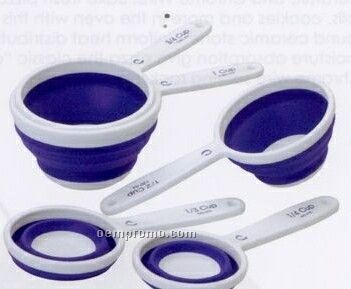 Collapsible Measuring Cups (Blue)