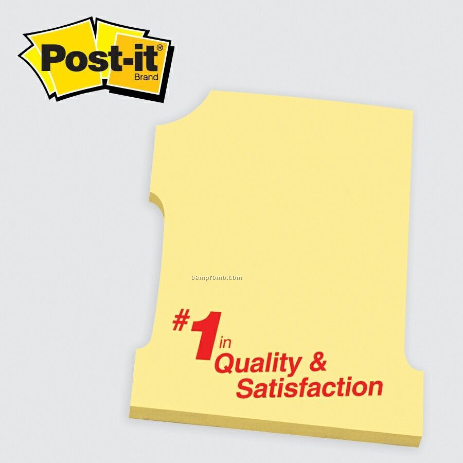 Medium The Number One #1 Post-it Die Cut Notepad (25 Sheet/1 Color)