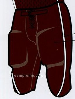 Adult Custom Football Uniform Pants W/ Side Piping