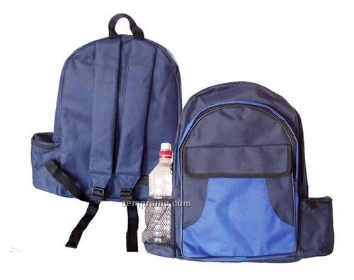 Backpack W/ 2 Side Pocket - 600d