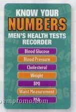 Know Your Numbers - Men's Health Tests Recorder