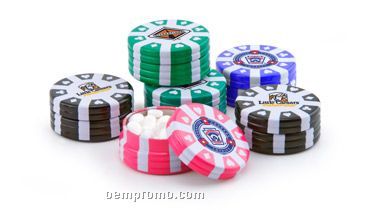 Poker Chip Mint Container
