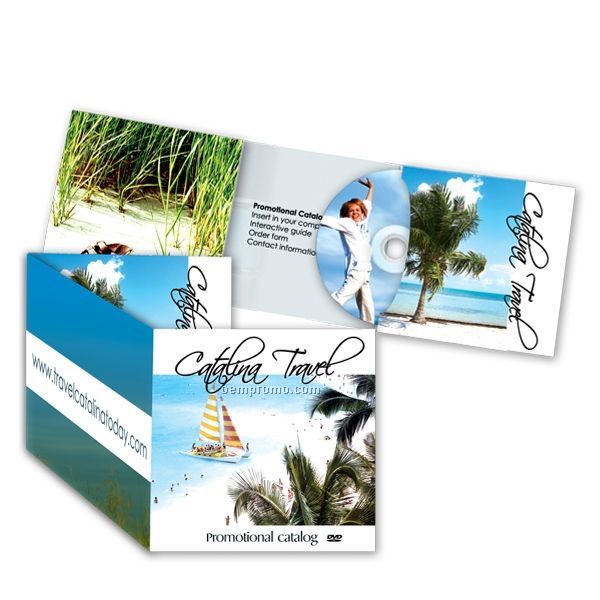 Replicated DVD In Trifold Printed Package