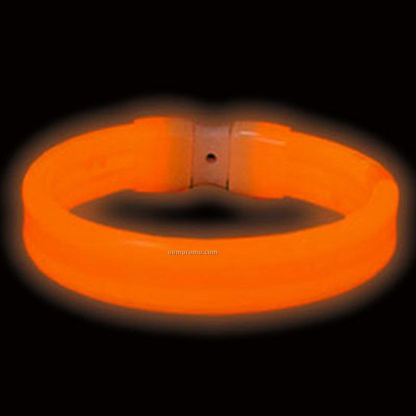 Triple Wide Orange Glow Bracelet