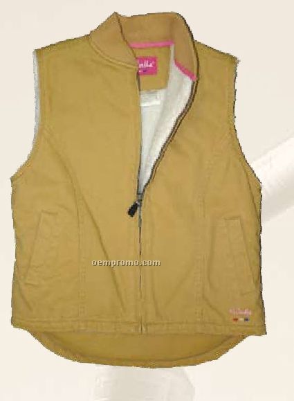Washed Sherpa Lined Duck Vest