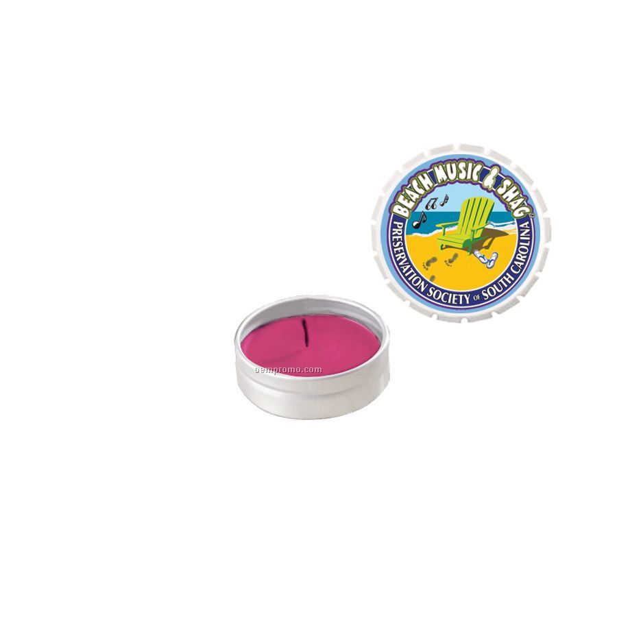 White Fresh Cut Roses Snap-top Tin Soy Candle