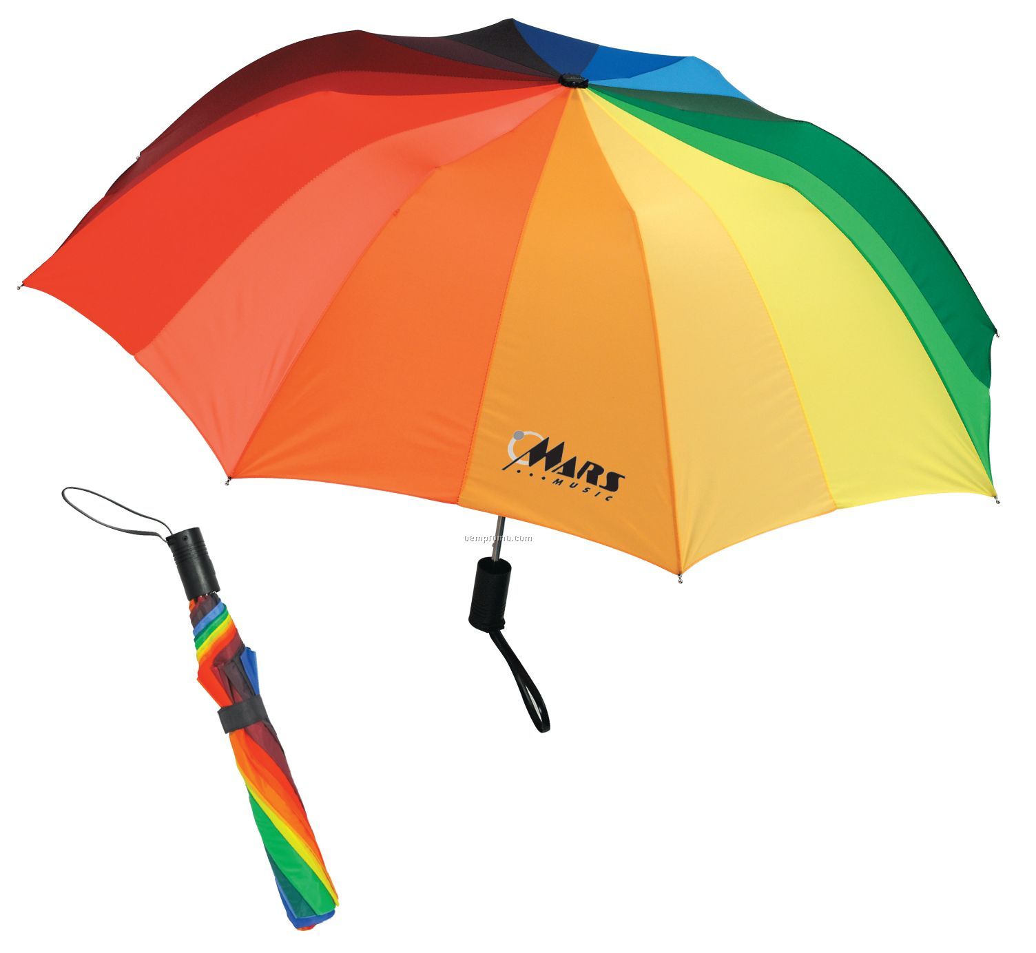 Folding Rainbow Umbrella (Full Color)