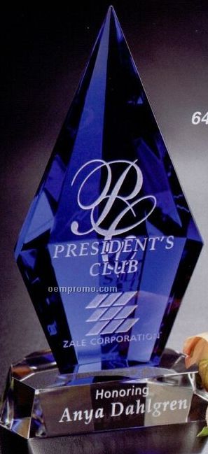 Indigo Gallery Crystal Apex Pyramid Award (6 3/4")