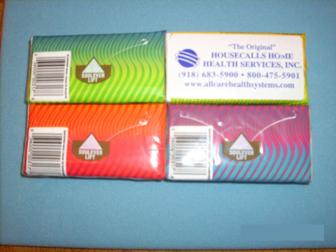 Kleenex Pack Dispenser W/Back Label