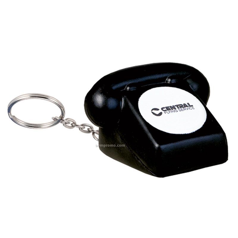 Rotary Telephone Squeeze Toy Key Chain