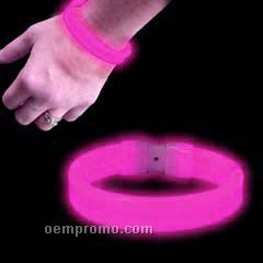 Triple Wide Pink Glow Bracelet