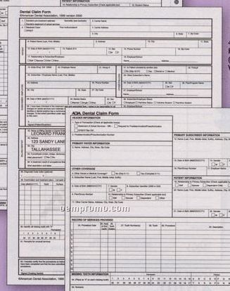 2000 Ada Personalized Claim Form - Laser Pad (1 Part)