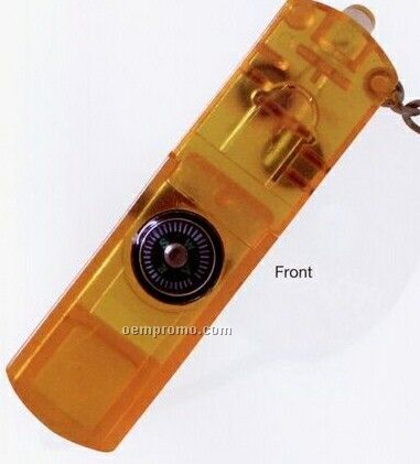 3 Function Whistle / LED Light / Compass Key Chain