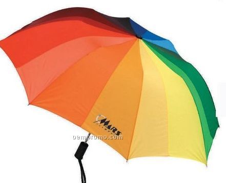 Folding Rainbow Umbrella (Screen Printed)