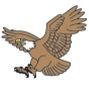 Stock Flying Bald Eagle Mascot Eagl002