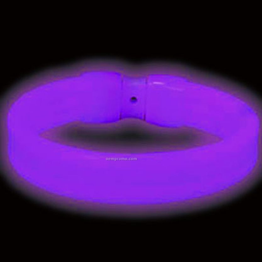 Triple Wide Purple Glow Bracelet