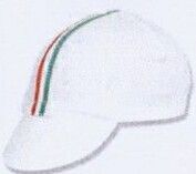 Euro White Cycling Cap With Ribbon - Blank