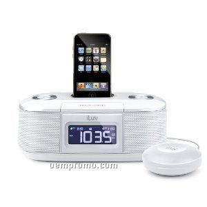 Iluv Vibe- Dual Alarm Clock W/Bed Shaker For Ipod