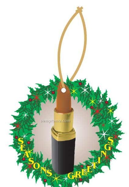 Lipstick Executive Wreath Ornament W/ Mirrored Back (10 Square Inch)