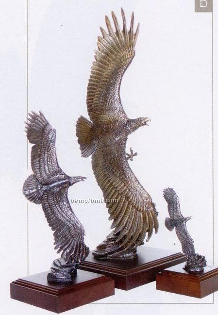 Majestic Monarch Bronze Eagle Sculpture (7.5")