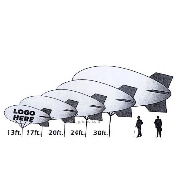 24' Nylon Helium Blimp (Two Digital Logos)