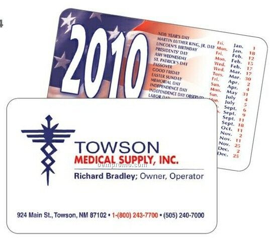 Business Card W/ Info Panel - (Standard Ink Color)