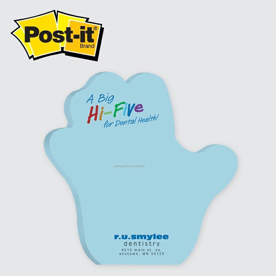 Large Hand Post-it Die Cut Notepad (25 Sheets/1 Color)