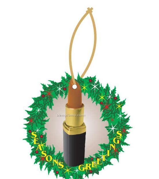 Lipstick Executive Wreath Ornament W/ Mirrored Back (12 Square Inch)