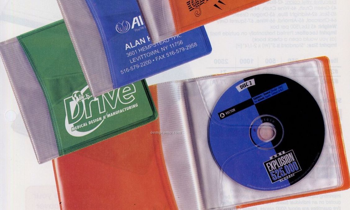 Translucent 6 Sleeve CD Case / 5 7/8"X5 1/2"