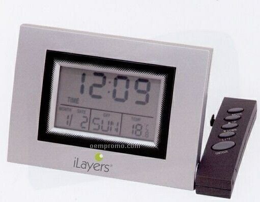 Multi-function Calendar Desk Clock With Snooze Alarm & Stand