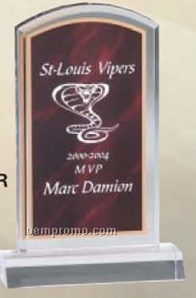 Red Marble Acrylic Trophy (5