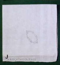 19" Men's Hand Rolled Handkerchief With Hemstitch