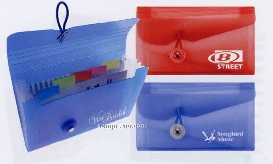 Pocket Sized Organizer W/ Tabbed Dividers (Factory Direct 8-10 Weeks)