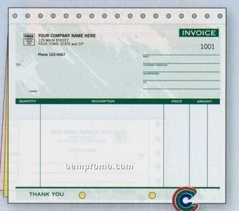 Spectra Collection Invoice W/ Lines (3 Part)