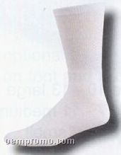 White All Purpose Crew Heel & Toe Socks (7-11 Medium)