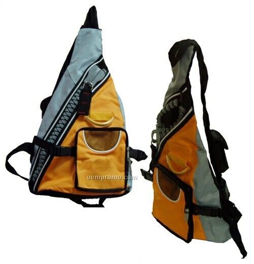 Backpack W/ Wide Strap & Cell Phone Holder - 600d