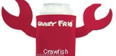 Crazy Frio Beverage Holder - Crawfish W/ 2 Appendages