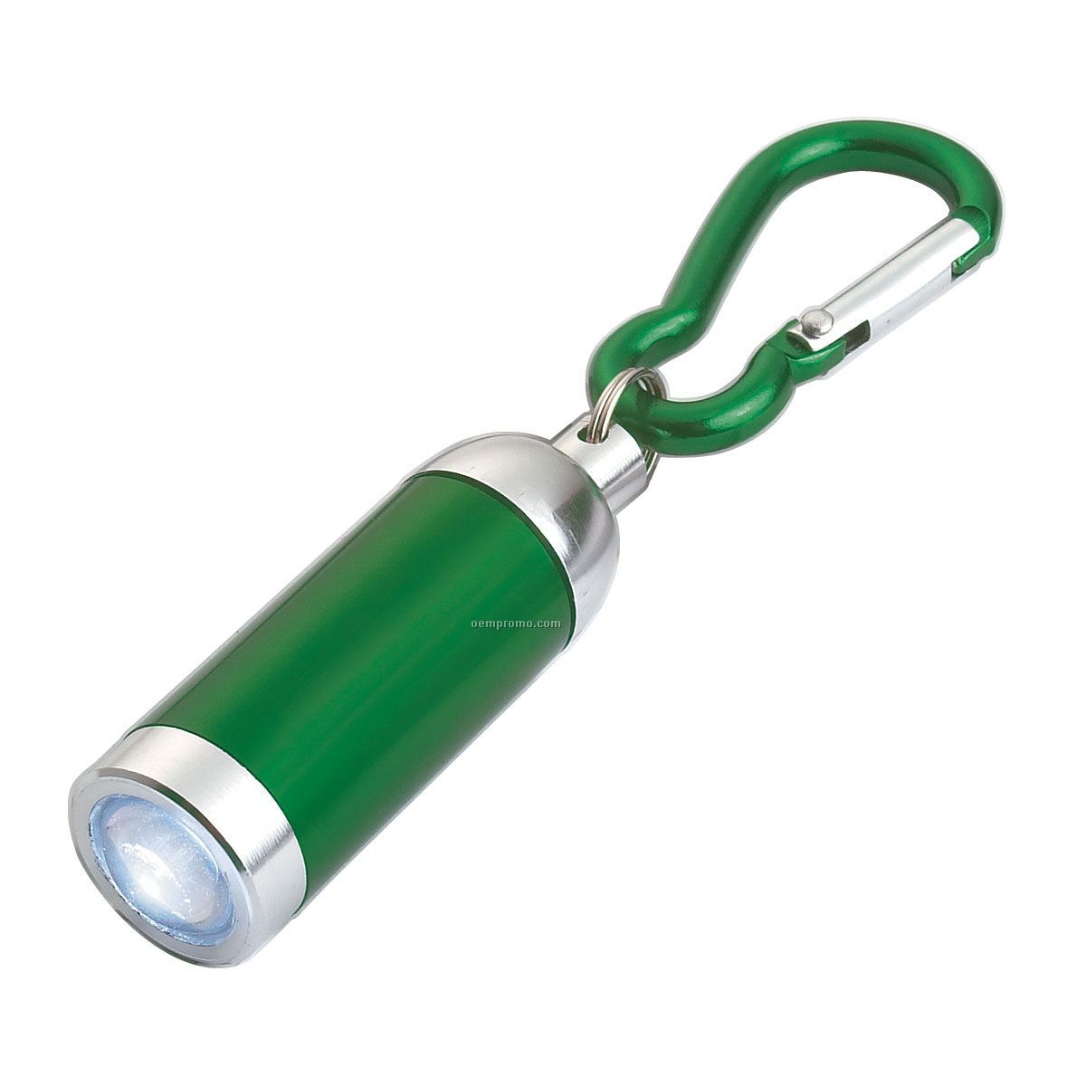 Mini Flashlight W/ Carabiner - Green