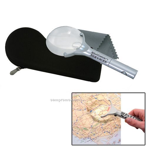 Rimless LED Lighted Magnifier
